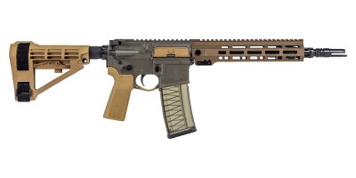 Zoom bild av Palmetto State Armory Sabre-15 Forged 11.5" 5.56 w/Rifle Speed Gas Block and SBA-4 Brace, Moss Green