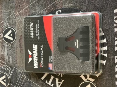 Zoom bild av Warne Picatinny Sidemount 45 degree Adapter, Matt Svart