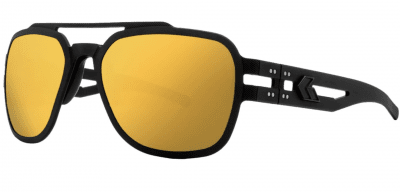 Stark Matte Blackout with Rose Polarized w/ Gold Mirror Lens