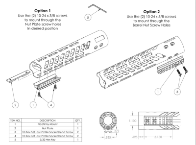 Zoom bild av Smoke Composites Picatinny Rail