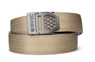 Zoom bild av Kore Essential Tan 499 Tactical Nylon Gun Belt X6 Gun Metal Buckle 1.5"