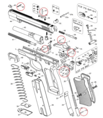 Zoom bild av Eemann Tech Pins Set for CZ