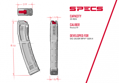 Zoom bild av Thril MPX 35rd Magazine