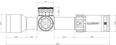 Zoom bild av Element Optics Theos 2-10×42 FFP