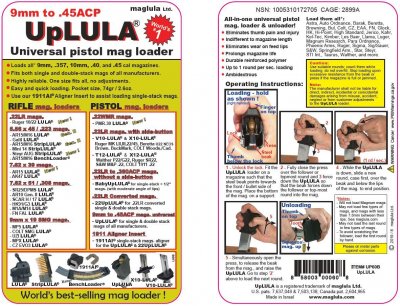 Zoom bild av UpLULA® – 9mm to 45ACP universal pistol mag loader