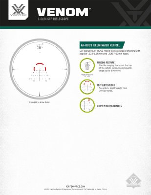 Zoom bild av Vortex Venom 1-6x24 SFP AR-BDC3